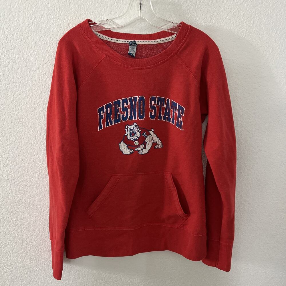 Womena Fresno State University Bulldogs FSU Crewneck Sweater